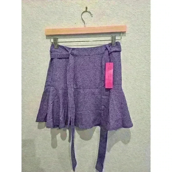 Love For Humanity Polka Dot Purple Skort lavender skirt. SZ SX. - Picture 3 of 5